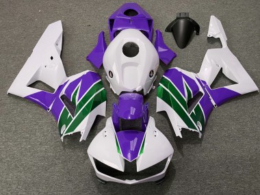 Lojas Carenagens Moto Honda CBR600RR 2013-2023 - Branco Roxo Verde