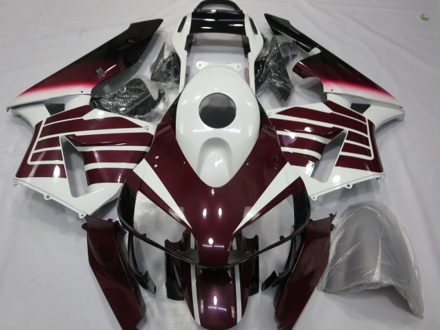 Lojas Carenagens Moto Honda CBR600RR 2003-2004 - Branco Roxo Escuro
