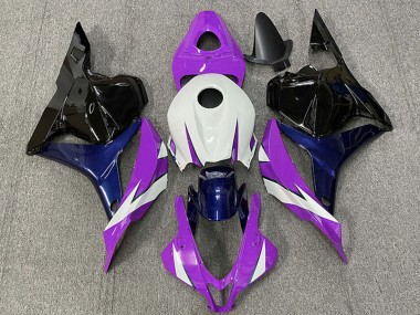 Lojas Carenagens Moto Honda CBR600RR 2009-2012 - Branco Roxo Azul Preto Brilhante