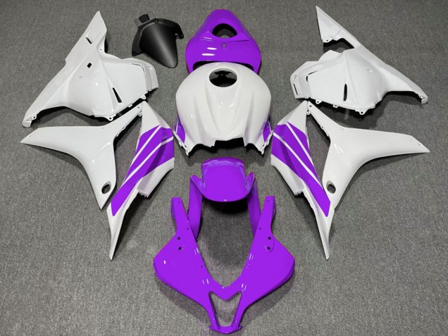 Lojas Carenagens Moto Honda CBR600RR 2009-2012 - Branco Roxo Listra