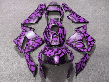 Lojas Carenagens Moto Honda CBR600RR 2003-2004 - Roxo Preto Camouflage
