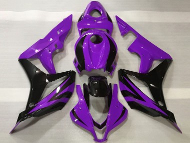 Lojas Carenagens Moto Honda CBR600RR 2007-2008 - Roxo Preto Brilhante OEM Estilo