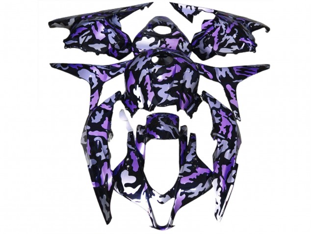Lojas Carenagem Moto Honda CBR600RR 2009-2012 - Roxo Prata Camouflage