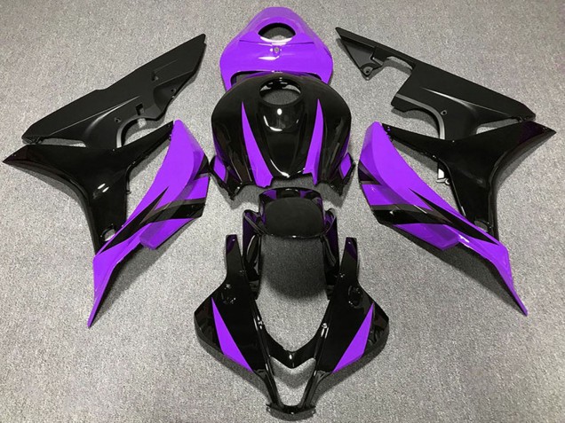 Lojas Carenagens Moto Honda CBR600RR 2007-2008 - Roxo Preto Brilhante Preto Fosco
