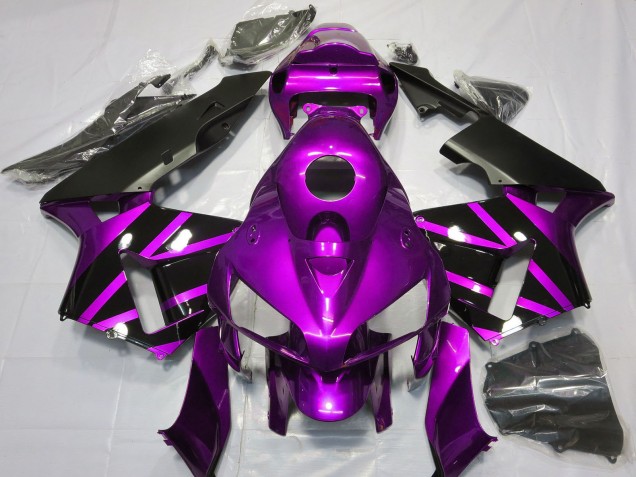 Lojas Carenagens Moto Honda CBR600RR 2005-2006 - Roxo Preto Brilhante Estilo
