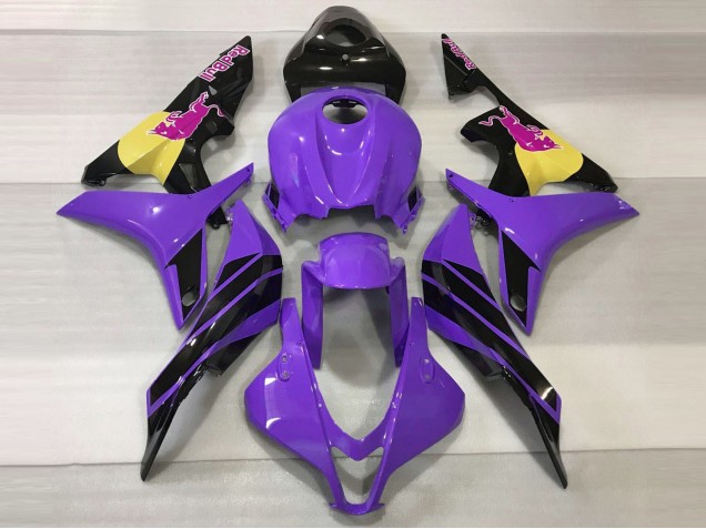 Lojas Carenagens Moto Honda CBR600RR 2007-2008 - Roxo Amarelo Preto Brilhante Rosa Touro