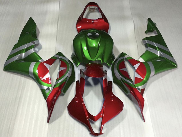 Lojas Carenagens Moto Honda CBR600RR 2007-2008 - Vermelho Verde Captain America