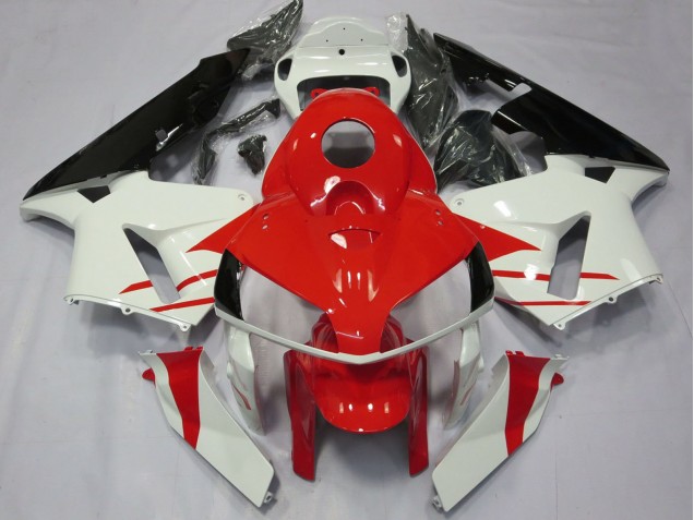 Lojas Carenagens Moto Honda CBR600RR 2005-2006 - Branco Vermelho Preto