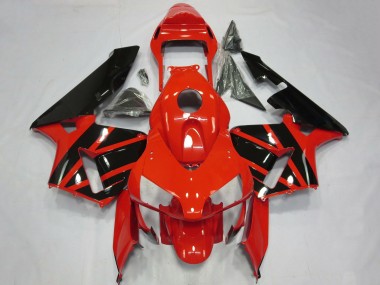 Lojas Carenagens Moto Honda CBR600RR 2003-2004 - Vermelho Preto Brilhante OEM Estilo