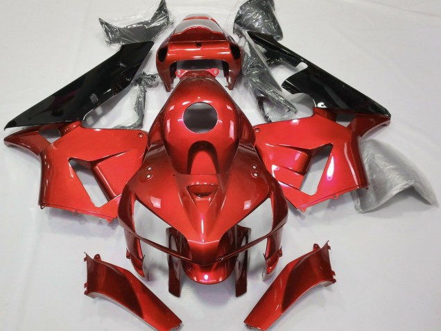 Lojas Carenagens Moto Honda CBR600RR 2005-2006 - Vermelho Preto CBR Estilo