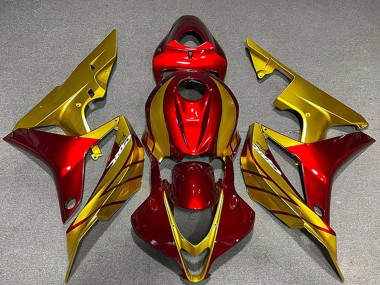 Lojas Carenagens Moto Honda CBR600RR 2007-2008 - Ouro Vermelho