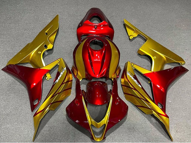 Lojas Carenagens Moto Honda CBR600RR 2007-2008 - Ouro Vermelho