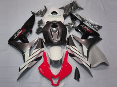 Lojas Carenagens Moto Honda CBR600RR 2007-2008 - Branco Vermelho Cinzento Preto Brilhante