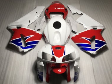 Lojas Carenagens Moto Honda CBR600RR 2005-2006 - Branco Vermelho Azul