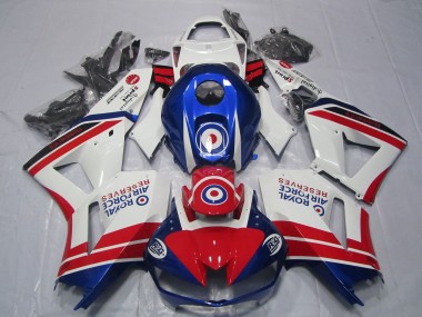 Lojas Carenagens Moto Honda CBR600RR 2013-2023 - Branco Vermelho Azul Royal Air Force