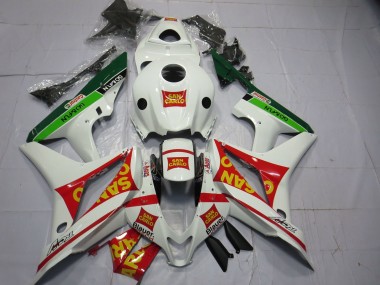 Lojas Carenagens Moto Honda CBR600RR 2007-2008 - Branco Vermelho Verde Amarelo San Carlo