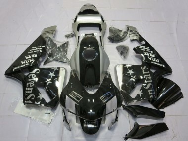 Lojas Carenagens Moto Honda CBR600RR 2003-2004 - Prata Preto Brilhante SevenStars