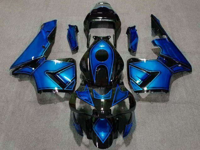Lojas Carenagens Moto Honda CBR600RR 2003-2004 - Azul Preto Brilhante