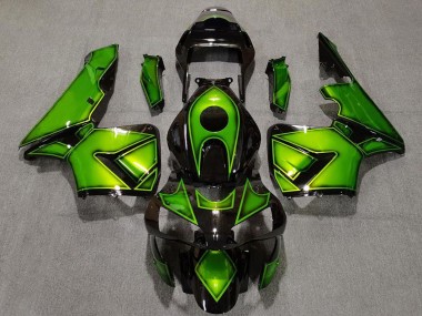 Lojas Carenagens Moto Honda CBR600RR 2003-2004 - Verde Preto Brilhante