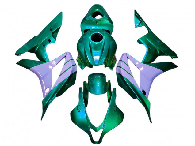 Lojas Carenagens Moto Honda CBR600RR 2007-2008 - Turquoise Verde Milky Roxo