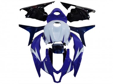 Lojas Carenagens Moto Honda CBR600RR 2009-2012 - Branco Azul Preto Brilhante