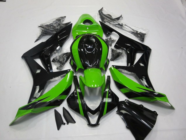 Lojas Carenagens Moto Honda CBR600RR 2007-2008 - Verde Preto Brilhante