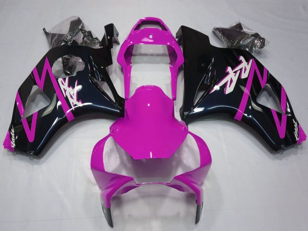 Lojas Carenagem Moto Honda CBR954RR 2002-2003 - Rosa Preto Brilhante