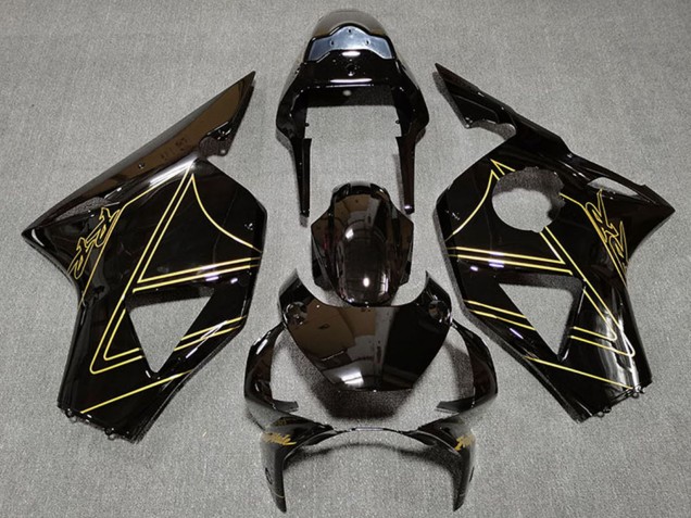 Lojas Carenagens Moto Honda CBR954RR 2002-2003 - Preto Brilhante Ouro