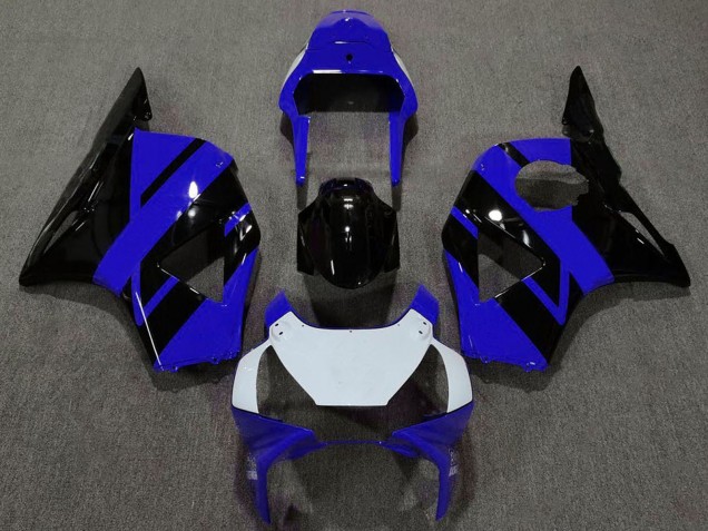 Lojas Carenagens Moto Honda CBR954RR 2002-2003 - Azul Branco Preto Brilhante OEM Estilo
