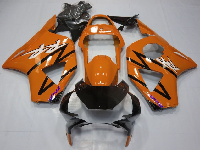 Lojas Carenagens Moto Honda CBR954RR 2002-2003 - Laranja Escuro Preto Brilhante