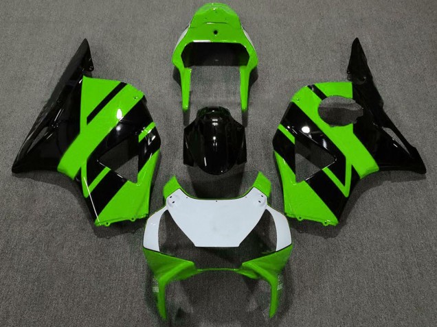 Lojas Carenagens Moto Honda CBR954RR 2002-2003 - Verde Preto Brilhante Branco Verde OEM Estilo