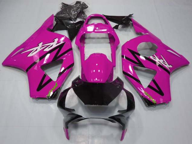 Lojas Kits Carenagem Moto Honda CBR954RR 2002-2003 - Rosa Preto Brilhante