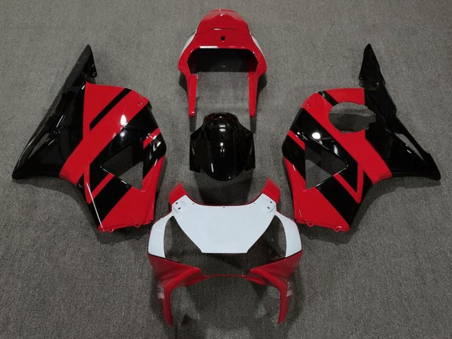 Lojas Carenagens Moto Honda CBR954RR 2002-2003 - Vermelho Branco Preto Brilhante OEM Estilo