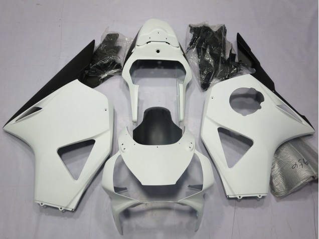 Lojas Carenagens Moto Honda CBR954RR 2002-2003 - Branco Preto Brilhante