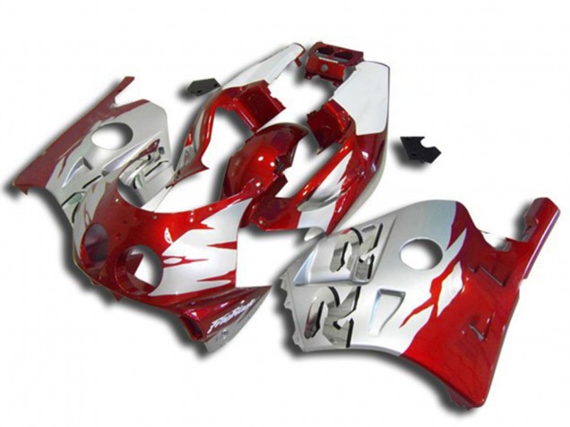 Lojas Carenagens Moto Honda CBR250RR 1990-1998 - Prata Vermelho