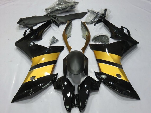 Lojas Carenagens Moto Honda CBR600F 2011-2013 - Ouro Preto Brilhante CBR Estilo