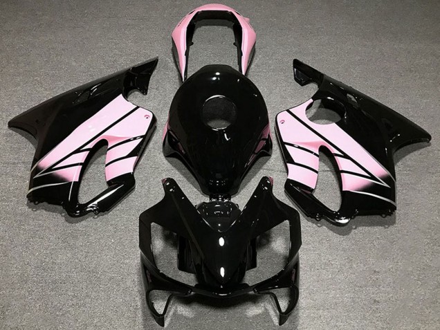 Lojas Carenagens Moto Honda CBR600 F4i 2004-2007 - Rosa Preto Brilhante