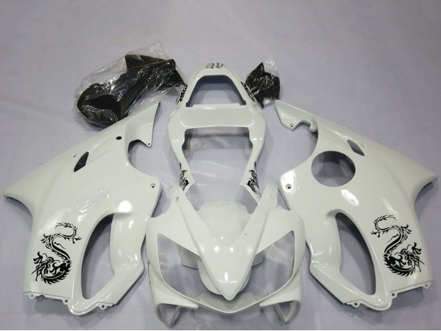 Lojas Carenagens Moto Honda CBR600 F4i 2001-2003 - Branco Dragão
