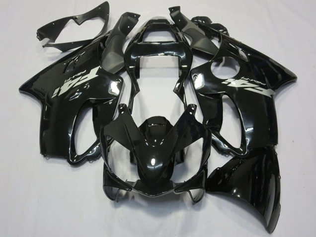 Lojas Carenagens Moto Honda CBR600 F4i 2001-2003 - Preto Brilhante Prata Decal