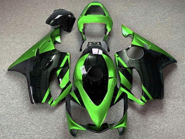 Lojas Carenagens Moto Honda CBR600 F4i 2001-2003 - Verde Preto Brilhante