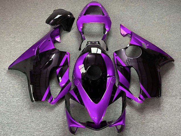 Lojas Carenagens Moto Honda CBR600 F4i 2001-2003 - Roxo Preto Brilhante