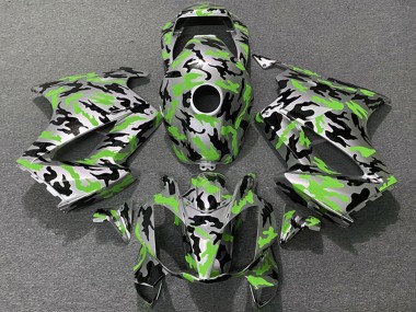 Lojas Carenagens Moto Honda VFR 800 2002-2013 - Verde Camouflage