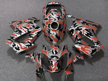 Lojas Carenagens Moto Honda VFR 800 2002-2013 - Vermelho Camouflage
