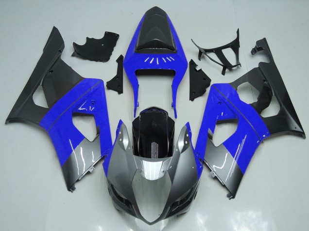 Lojas Carenagens Moto Suzuki GSXR 1000 2003-2004 - Azul Prata Preto