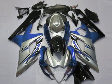 Lojas Carenagens Moto Suzuki GSXR 1000 2005-2006 - Azul Prata Preto