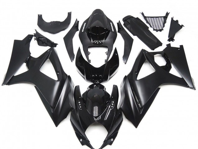 Lojas Kits Carenagem Moto Suzuki GSXR 1000 2007-2008 - Preto Brilhante Preto Fosco