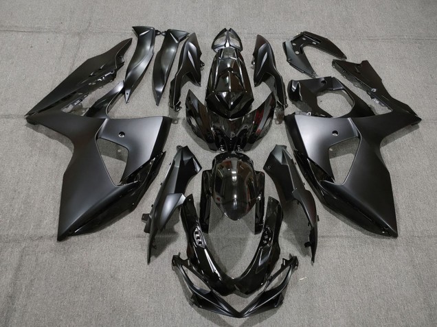 Lojas Carenagens Moto Suzuki GSXR 1000 2009-2016 - Preto Brilhante Preto Fosco