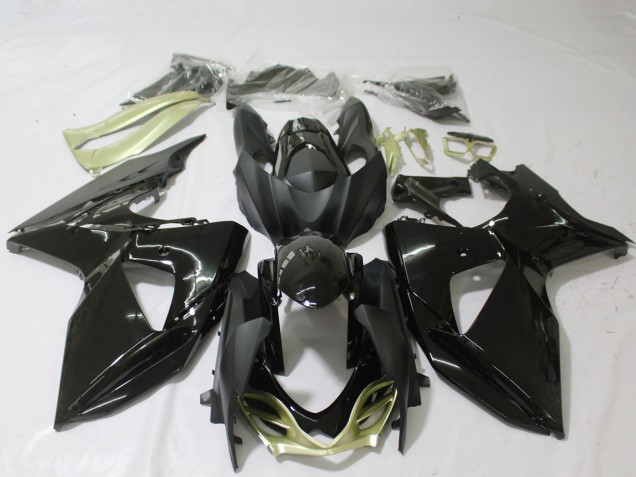 Lojas Carenagens Moto Suzuki GSXR 1000 2009-2016 - Preto Brilhante Prata