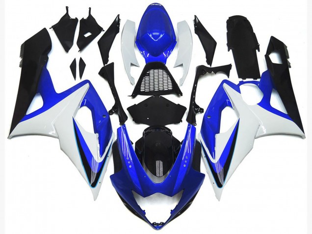 Lojas Carenagem Moto Suzuki GSXR 1000 2005-2006 - Branco Vermelho Azul Amarelo