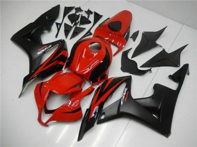 Lojas Carenagens Moto Honda CBR600RR 2007-2008 - Vermelho Preto Fosco Decalques
